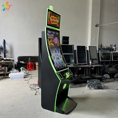 Multi Language Casino Game Equipment 43 Inch Curved Touch Screen Vertical Slot Machine