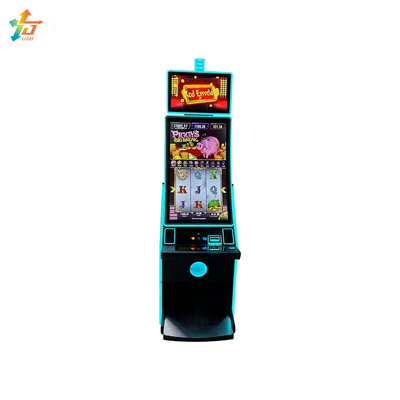 Multi Language Casino Game Equipment 43 Inch Curved Touch Screen Vertical Slot Machine